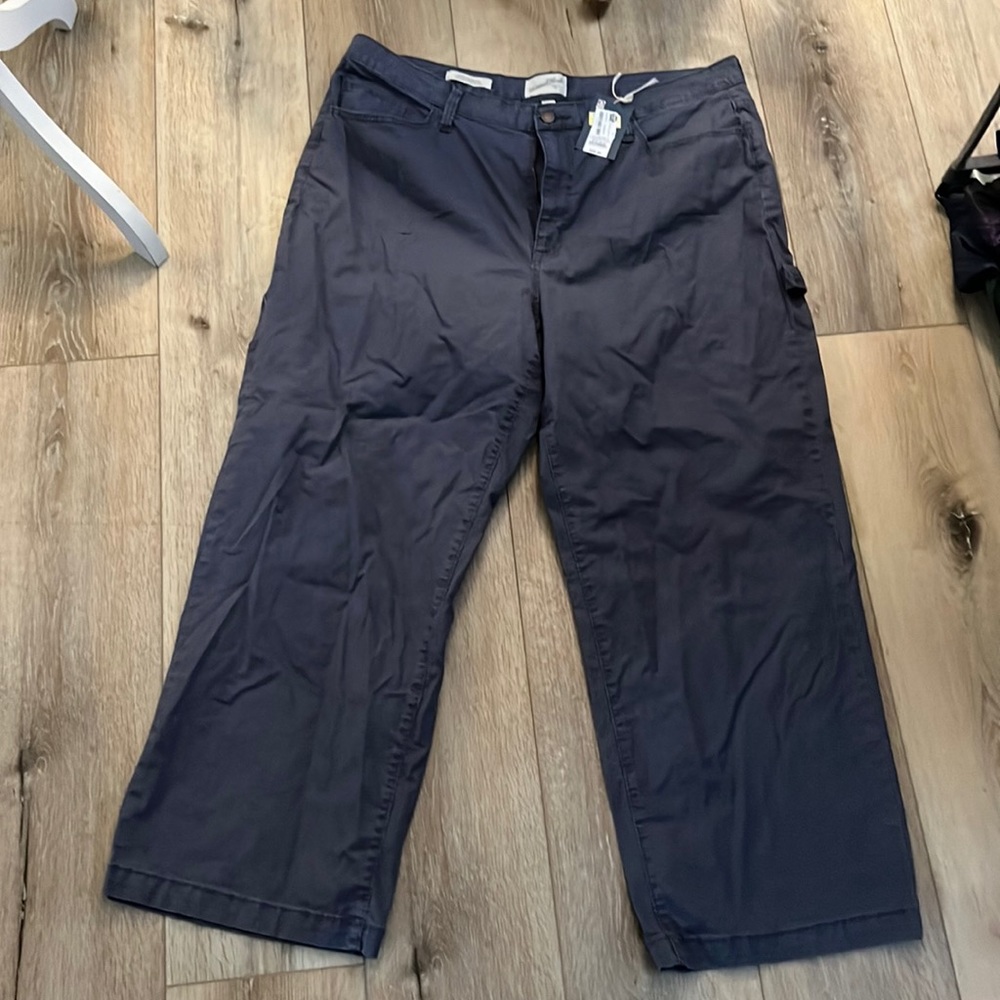 Universal Thread Navy Wide-Leg Cropped Pants